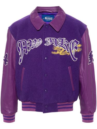 Dragon Embroidered Varsity Jacket - AWAKE NY - Modalova