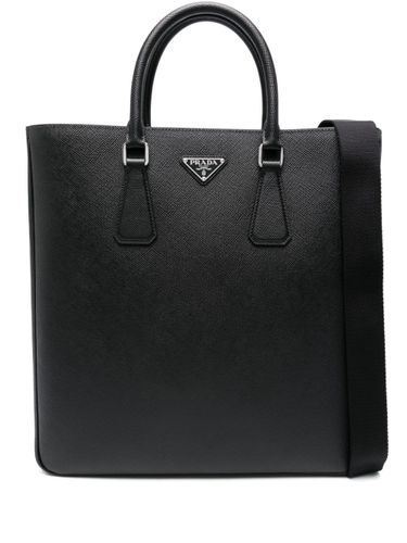 Prada Leather Shopping Bag - Prada - Modalova
