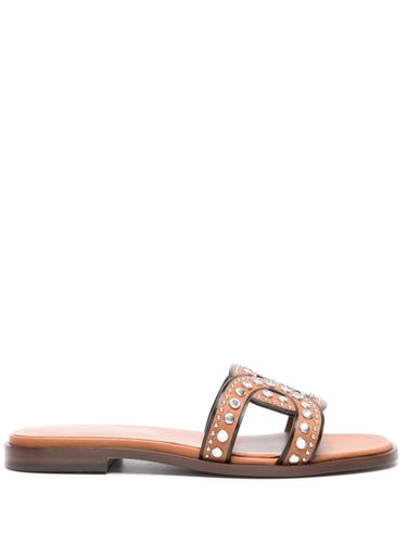 Tod's Leather Flat Sandals - Tod's - Modalova