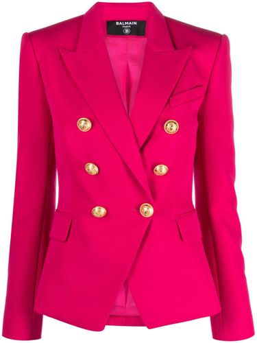 Balmain Double-Breasted Wool Blazer - Balmain - Modalova