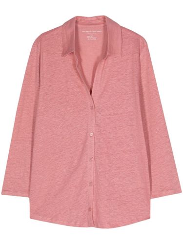 Majestic 3/4 Sleeve Linen Shirt - Majestic - Modalova