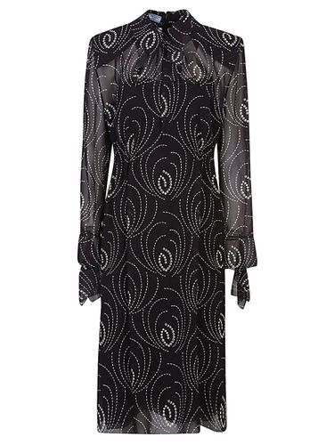 Prada Printed Silk Blend Dress - Prada - Modalova