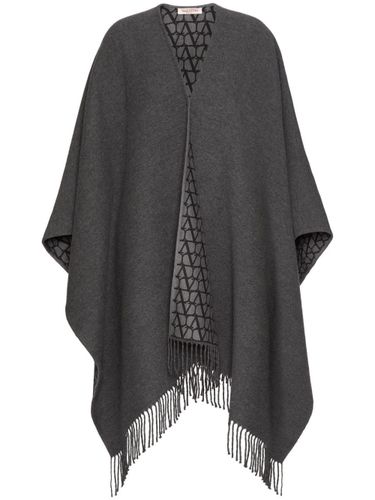 Valentino Fringed Double Poncho - Valentino - Modalova