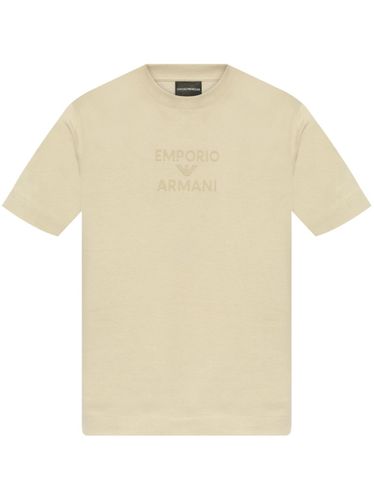 Emporio Armani Logo Cotton T-Shirt - Emporio Armani - Modalova