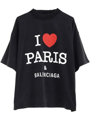 I Love Paris Cropped T-Shirt - Balenciaga - Modalova