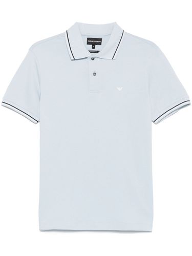 Logo Cotton Polo Shirt - Emporio Armani - Modalova