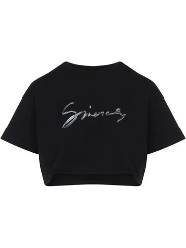 Logo Cotton Cropped T-Shirt - Givenchy - Modalova
