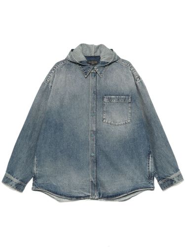 Balenciaga Hooded Denim Jacket - Balenciaga - Modalova