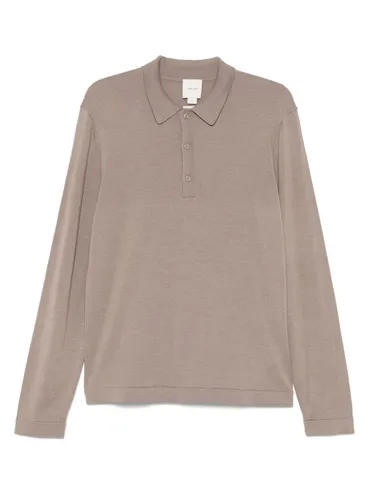 Silk And Merino Wool Polo Sweater - Calvin Klein - Modalova