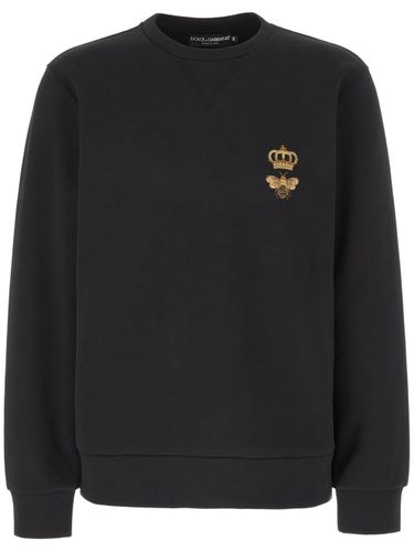 Logo Cotton Sweatshirt - Dolce & Gabbana - Modalova