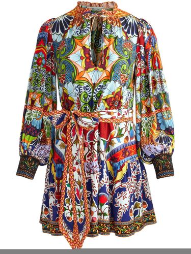 Sadie Printed Mini Dress - ALICE+OLIVIA - Modalova