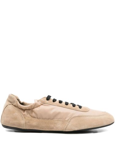Collapse Re-Nylon And Suede Leather Sneakers - Prada - Modalova