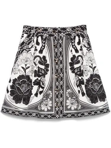 FARM RIO Leopard Flower Skirt - FARM RIO - Modalova