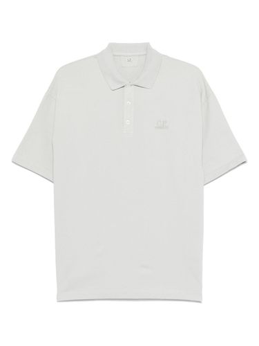 C.P. COMPANY Logo Cotton Polo Shirt - C.P. COMPANY - Modalova