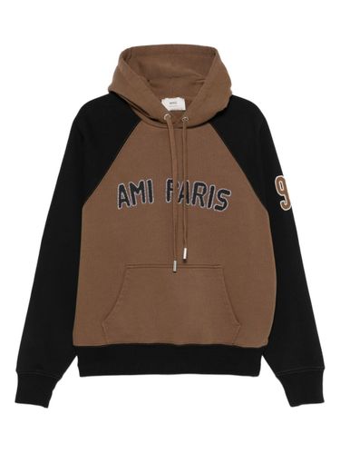 Ami Paris Cotton Colorblock Hoodie - Ami Paris - Modalova