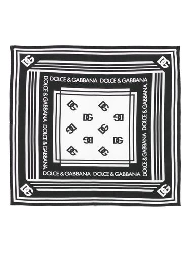 Printed Silk Foulard - Dolce & Gabbana - Modalova