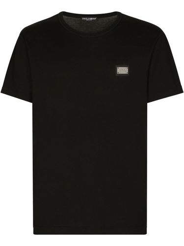 Dolce & Gabbana Logo Cotton T-Shirt - Dolce & Gabbana - Modalova