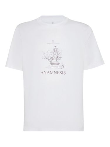 Printed Cotton T-Shirt - Brunello Cucinelli - Modalova