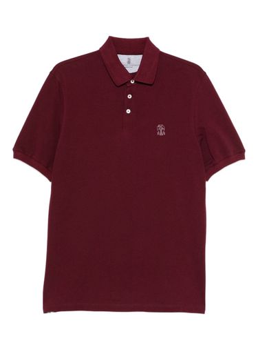 Logo Cotton Polo Shirt - Brunello Cucinelli - Modalova