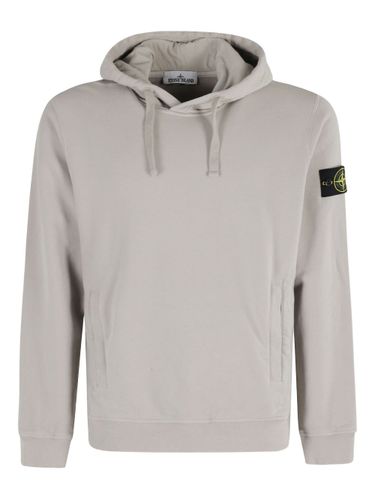 Stone Island Logo Cotton Hoodie - Stone Island - Modalova