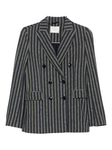 Cotton Double-Breasted Jacket - Circolo 1901 - Modalova