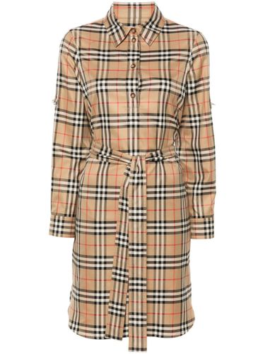 Burberry Check Cotton Shirtdress - Burberry - Modalova