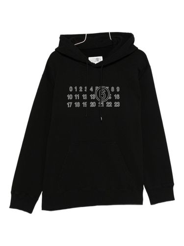 Logo Cotton Hoodie - MM6 Maison Margiela - Modalova