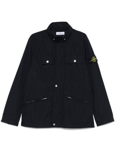 Jacket With Compass Appliqué - Stone Island - Modalova