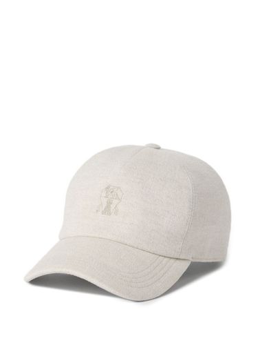 Logo Linen Baseball Cap - Brunello Cucinelli - Modalova