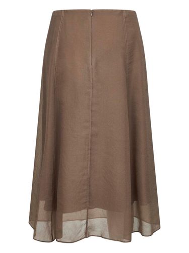 Brunello Cucinelli Silk Midi Skirt - Brunello Cucinelli - Modalova