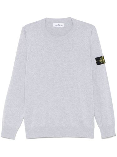Crewneck Sweater With Logo - Stone Island - Modalova