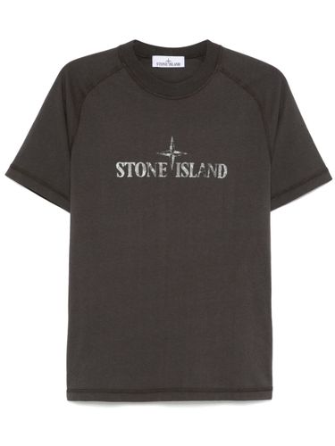 Stone Island Logo T-Shirt - Stone Island - Modalova