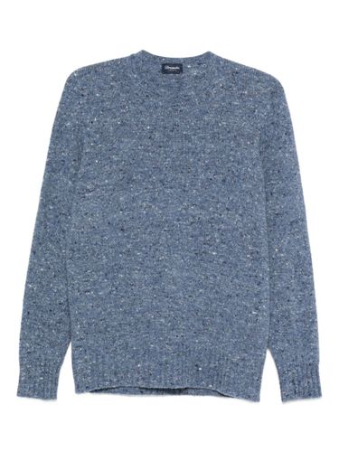 Round Neck Worked Neckborder Sweather - Drumohr - Modalova
