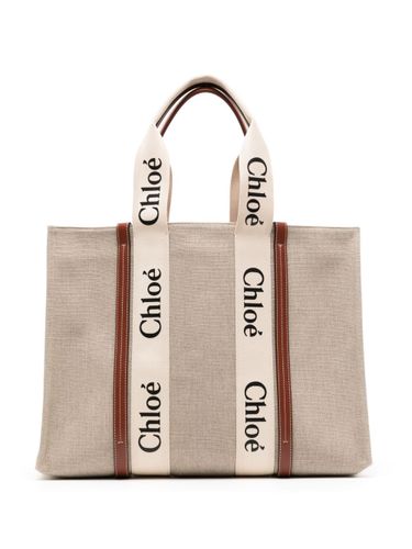 Chloè Woody Large Canvas Tote - Chloè - Modalova