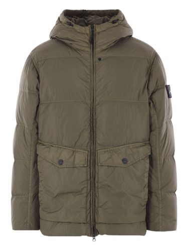 Stone Island Down Jacket With Hood - Stone Island - Modalova