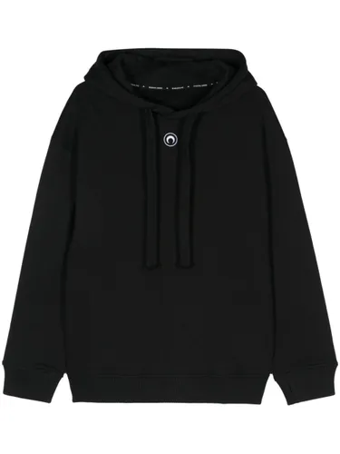 MARINE SERRE Moon Cotton Hoodie - MARINE SERRE - Modalova