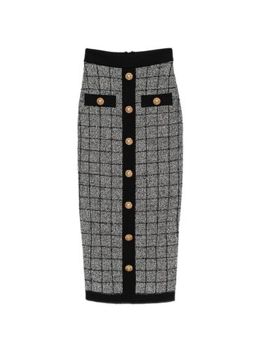 Balmain Tweed Long Skirt - Balmain - Modalova