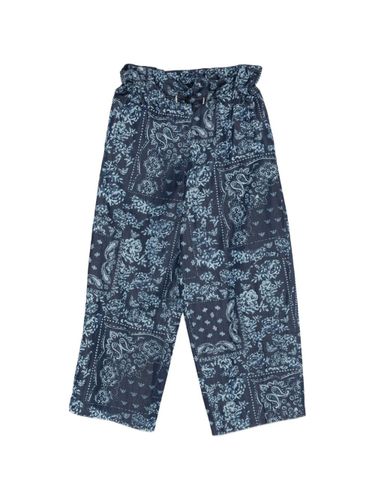 Printed Cotton Trousers - Emporio Armani - Modalova