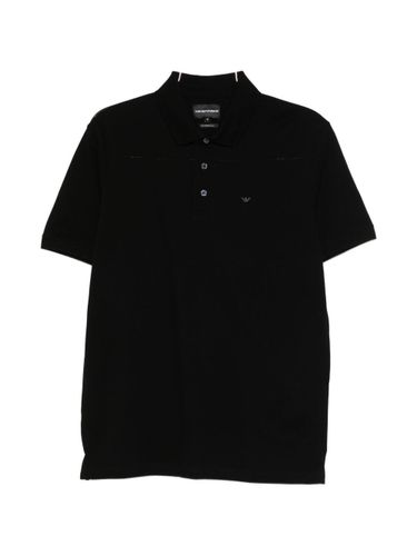 Logo Cotton Polo Shirt - Emporio Armani - Modalova