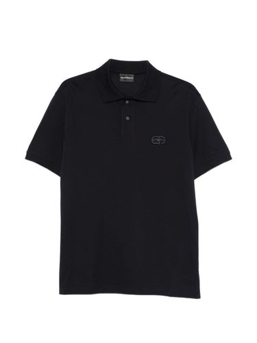 Logo Cotton Polo Shirt - Emporio Armani - Modalova