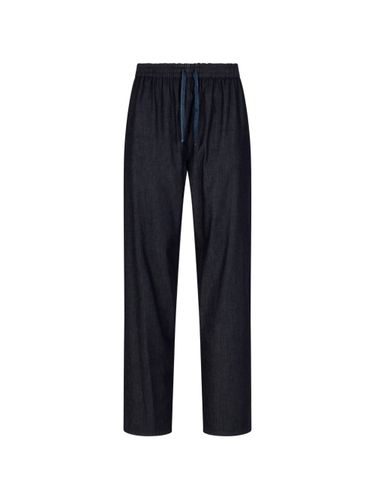 Denim Cotton Trousers - Emporio Armani - Modalova