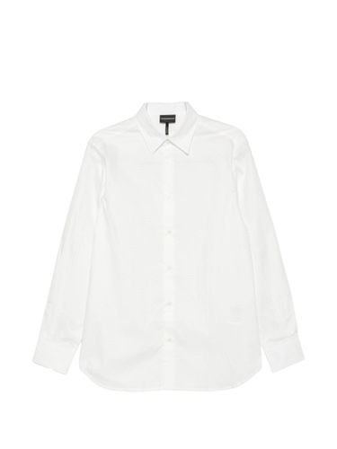 Emporio Armani Logo Cotton Shirt - Emporio Armani - Modalova