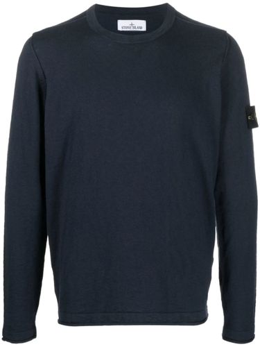 Crew Neck Sweater With Logo - Stone Island - Modalova
