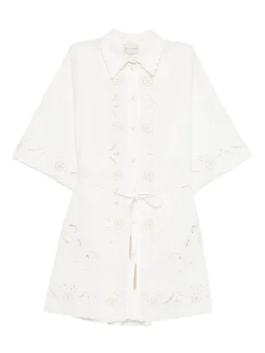 Embroidered Cotton Shirtdress - Forte Forte - Modalova