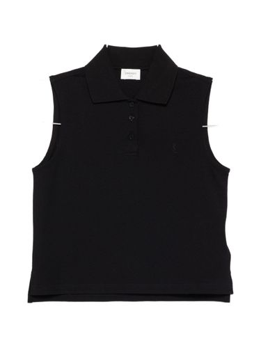 Cotton Sleeveless Polo Shirt - Saint Laurent - Modalova