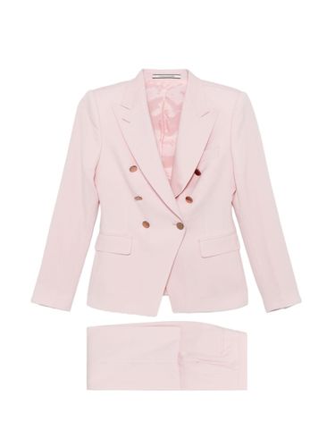 Wool Double-Breasted Suit - Tagliatore - Modalova