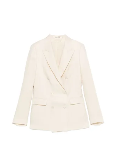 Linen Double-Breasted Suit - Tagliatore - Modalova