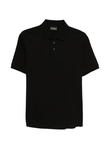 Logo Cotton Polo Shirt - Emporio Armani - Modalova