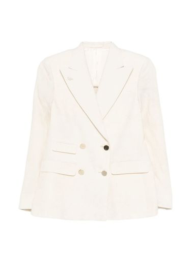 Linen Blend Double-Breasted Jacket - L.B.M. 1911 - Modalova