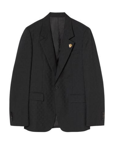 Gg Wool Single-Breasted Jacket - Gucci - Modalova